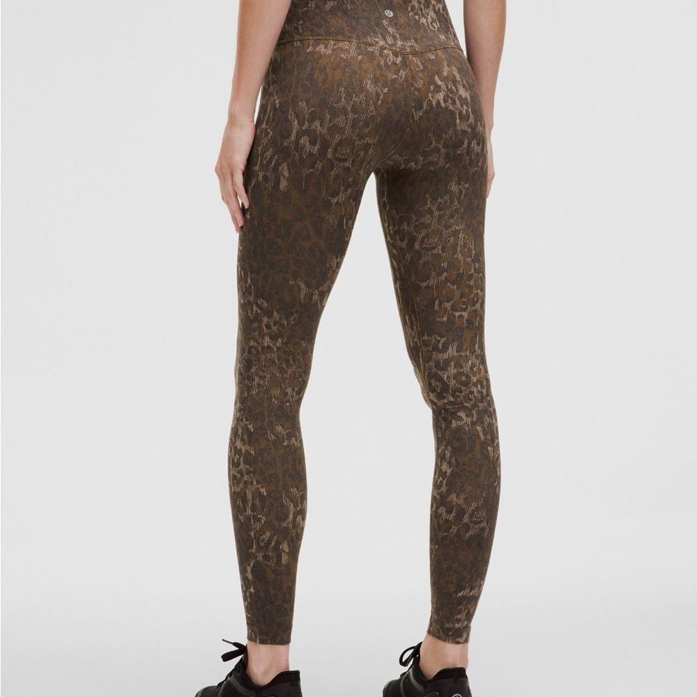 Lululemon Align High-Rise Pant 28” Lined Truleopard MAX Brown Multi size 6 - Picture 2 of 11